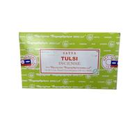 Satya Tulsi Incense Sticks - Holy Basil Aroma for Purification & Ayurvedic Healing 240 Sticks (12x20)