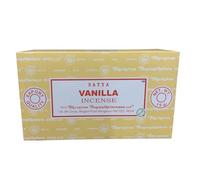Satya Vanilla Incense Sticks - Comforting Sweet Aroma for Relaxation & Comfort 240 Sticks (12x20)