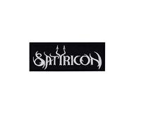 Satyricon Silver Extreme Metal Band Musi Patch Badge Embroidered Iron on Applique Souvenir Accessory