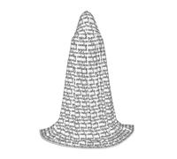 satyuw Good Vibes Only Print Carnivals Hooded Cloak Cosplay Unisex Costume For Wizard Gothic Events Wear Cape