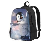 satyuw Happy Penguin Print Large Capacity Unisex Travel Bag For Hiking Commuting Camping Lightweight Daypack