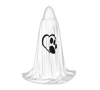 satyuw Pawprint Print Carnivals Hooded Cloak Cosplay Unisex Costume For Wizard Gothic Events Wear Cape