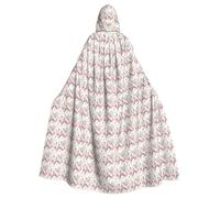 satyuw The Eiffel Tower And A Bicycle Print Hooded Cloak For Adults Carnival Cosplay Robe Festivals Masquerade Themed Parties