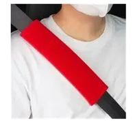 SAUANMNKTP 2 Pcs Soft And Comfortable Car Seat Belt Cushions Suitable For Vehicle Use Front Bumper Grille(Red 2pcs)