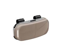 SAUANMNKTP Aout Sun Visor Case Clip For Prelude For Insight For Odyssey For Vezel 5th City Car Visor Glasses Box Auto Sunglasses Storage Car Glasses Cases(1Pcs -Brown)