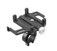 SAUANMNKTP Bike Phone Mount Phone Holder Motorcycle Electric Bicycle Smartphone CNC Aluminum Alloy Bracket Five Claws Mechanical Bike Bicycle Phone Holder(Black)