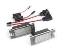SAUANMNKTP Car Number Plate Light For Skoda For Rapid For Yeti For Octavia 3 For Superb B6 For Fabia 2pcs 6000K White Car Led License Plate Lights Number Lamps