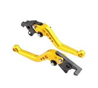 SAUANMNKTP Double Disc Brake Handle for TDM900 for BT1100 Bulldog 2002-2003 Short Brake Clutch Levers Motorcycle CNC Control Handles Tie Rod Motorbike Parts(Short Gold)