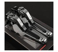 SAUANMNKTP Double Disc Brake Handle for Z900 Z 900 2017-2023 2024 2025 Motorcycle Accessories Brake Clutch Levers Extendable Adjustable Folding Handle Motorbike Parts(Grey)