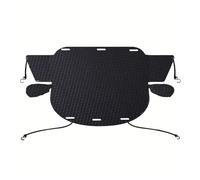 SAUANMNKTP Ice Protection Cover Car Windshield Snow Ice Protector Cover Gear Blocked Front Window Exterior Auto Accessories Prevent Ice Sun Shade(Orange Oxford Black)