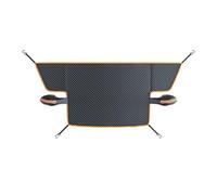 SAUANMNKTP Ice Protection Cover Universal Car Windshield Snow Shield - All-season Anti-icing Cover Equipped With Strong Snap Fasteners Prevent Ice Sun Shade(Orange)