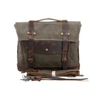 SAUANMNKTP Motorbike Saddle Bag Retro Motorcycle Saddle Bag Universal Waterproof Oil Wax Canvas Messenger Motorcycles Cruisers Side Large Capacity Motorcycle Luggage Bags(B)