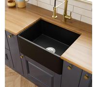 Sauber Carena Belfast Kitchen Sink with Waste - Black