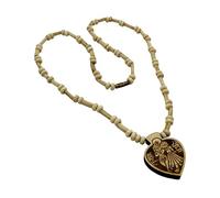 Saubhagya Global Brown Wood Tulsi Kanthi/Rosary 1 Round Mala for Men & Women, M, Krishna Radha Tulsi Mala, No Gemstone