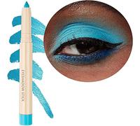 Saubzean Blue Eyeshadow Pencil, Waterproof, Hypoallergenic, Long-Lasting Highlighter, Eyeshadow Matte Ba Palette B-10, Matte Blue, Pack of 1