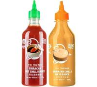 Sauce Bundle with Thai Dragon Sriracha Hot Chilli Sauce 455ml and Thai Dragon Sriracha Mayonnaise 455ml (2 Pack)