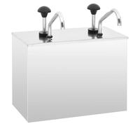 Sauce Dispenser 3.5L Stainless Steel Buffet Pump Heavy Duty 37cm Height Sanitary