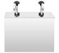 Sauce Dispenser Stainless Steel 2 x 3.5 L with Pump Dispenser, Rustproof, 35.5 x 18 x 37 cm, Ideal for Buffets and Barbecues, Easy Assembly, Hygienic and Easy to Clean