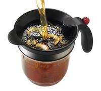 Sauce Fat Separator, 1 Litre Grease Skimmer | Grease Separator for Fat - For, Meat, Soup, Oil, Roasting, Grilling, Grilling. The reusable design of this sauce grease separator allows a