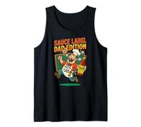Sauce Label Daddition Master of the Flame Funny BBQ Tank Top