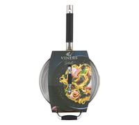 Sauce Pan Stainless Steel Tempered Glass Lid Non Stick Pot Induction Safe 22cm