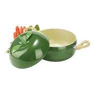 Sauce Pan, Vegetable Fruit Shaped Stockpot, Poaching Pan with Lid, for Induction Electric Stoves Cooktop Cooking Frying Kitchen Milk Soup Simmering