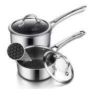 Sauce pan with lid,1.5 Quart & 2.5 Quart Hybrid Nonstick Pot set