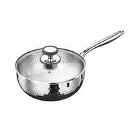 Sauce Pot | Non-Stick Stainless Steel Cookware | Uncoated Kitchen Steamer Pot | Suitable for Roasting, Simming, Boiling Cooking as well as for Healthy Meals in the Home Kitchen