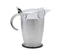 Sauce Pot with Lid, 750 ml Thermal Syrup Pot with Anti-Drip Spout, Thermal Dispenser with Wide Opening and Lid, for Family Meetings, Banquets, Buffets, Kitchen and Fees