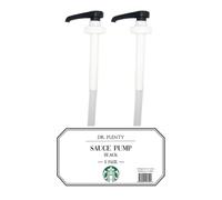 Sauce Pump for Fontana Coffee 63 oz Caramel and Chocolates Bottle (2 Pack) - Authentic 10ml Dispenser Pumps - Starbucks White Chocolate Sauce Accessories, BPA Free - By Dr. Variety
