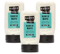 Sauce Shop - Ranch Mayo - Mayonnaise and Ranch Sauce - Vegetarian - 285ml squeezy bottle - Pack of 3