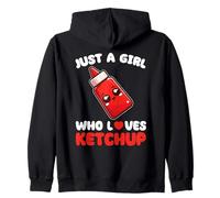 Sauce To Eat Kawaii Ketchup Lover Zip Hoodie