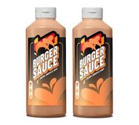 Sauce Variety Pack 500ml - 2 x Bottles - Spicy Mayo, Sweet Chilli Thai Style, Tomato Ketchup, Korean BBQ, Garlic & Herb - Ideal for Burgers, Fries, BBQ - clc (Burger Sauce 500ml)