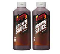 Sauce Variety Pack 500ml - 2 x Bottles - Spicy Mayo, Sweet Chilli Thai Style, Tomato Ketchup, Korean BBQ, Garlic & Herb - Ideal for Burgers, Fries, BBQ - clc (Brown Sauce 500ml)