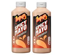Sauce Variety Pack 500ml - 2 x Bottles - Spicy Mayo, Sweet Chilli Thai Style, Tomato Ketchup, Korean BBQ, Garlic & Herb - Ideal for Burgers, Fries, BBQ - clc (Spicy Mayo Sauce 500ml)