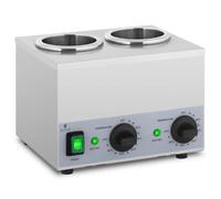 Sauce Warmer 2 x 1 L Control Panel at the Bottom Royal Catering - Sauce Dispensers by Silver