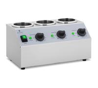 Sauce Warmer 3 x 1 L Top Control Panel Royal Catering - Sauce Dispensers by Silver