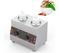 Sauce Warmer, Chocolate Warmer with Mechanical Temperature Control, 2 Heating Methods, Ideal for Fondue, Melting Chocolate, and Sauces, Perfect for Parties and Events