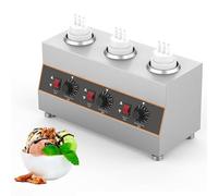 Sauce Warmer with Mechanical Temperature Control, 2 Heating Methods, 650-2600ml Capacity for Keeping Sauces Warm