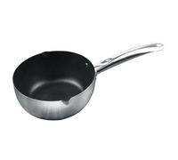 Saucepan, Small Pot, Induction Casserole, Small Casserole, Non-Stick Coated, Milk Pot, Milk pan, Stainless Steel Sauce pan for Small Amounts of sauces or Melted sauces (22cm)