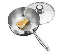Saucepan with Lid, Non-Stick with Lid, Handle and Spout, Saucepan Set for Cooking and Steaming, Suitable for Roasting, Simming, Cooking as well as for Healthy Meals in the Home Kitchen