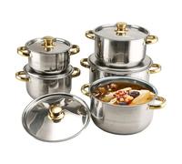 Saucepans Set Utensils I - Sleek Stainless Steel For Cooking, Durable, Induction Cooking Set, To, Soup Pasta Casseroles Restaurant | Multipurpose Outdoor Indoor Utility Elegant