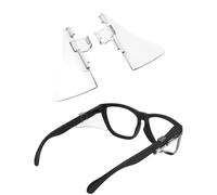 Saucer Glasses Side Shields for Oakley Frogskins OO9013 | Frogskins Lite OO9374 Sunglasses - Clear