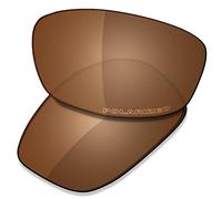 Saucer Premium Replacement Lenses Compatible with Wiley X Arrow Sunglasses High Definition - Amber Brown Polarized