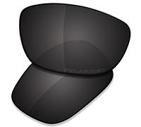 Saucer Premium Replacement Lenses Compatible with Wiley X Brick Sunglasses High Definition - Carbon Black Polarized