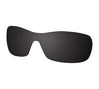 Saucer Premium Replacement Lenses for Oakley Antix OO9077 Sunglasses High Defense - Carbon Black Polarized