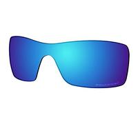 Saucer Premium Replacement Lenses for Oakley Batwolf OO9101 Sunglasses High Definition - Glacier Blue Polarized