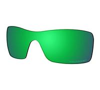 Saucer Premium Replacement Lenses for Oakley Batwolf OO9101 Sunglasses High Definition - Jade Green Polarized