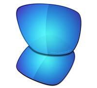 Saucer Premium Replacement Lenses for Oakley Breadbox OO9199 Sunglasses High Defense - Glacier Blue Polarized