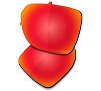 Saucer Premium Replacement Lenses for Oakley Castel OO9147 Sunglasses High Defense - Fire Red Polarized